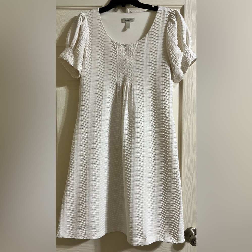 White Dressbarn Dress Size 8